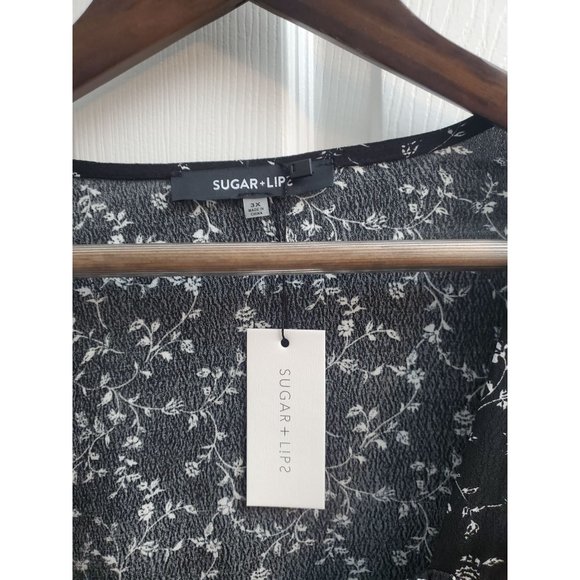 Sugar Lips Womens Rennes Floral Bustier Crop Top Plus Size 3X BNWT - Picture 2 of 9